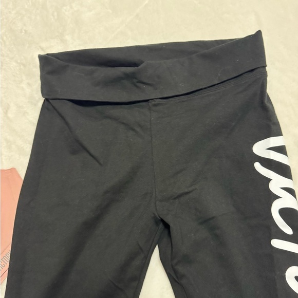 Victoria's Secret Black Leggings and Pink Sport Bra - Picture 3 of 11